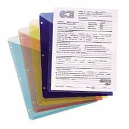 Smead Slash Cut Jackets- 3 Hole Punch- 9-.25in.x11-.25in.- Assorted SM462465